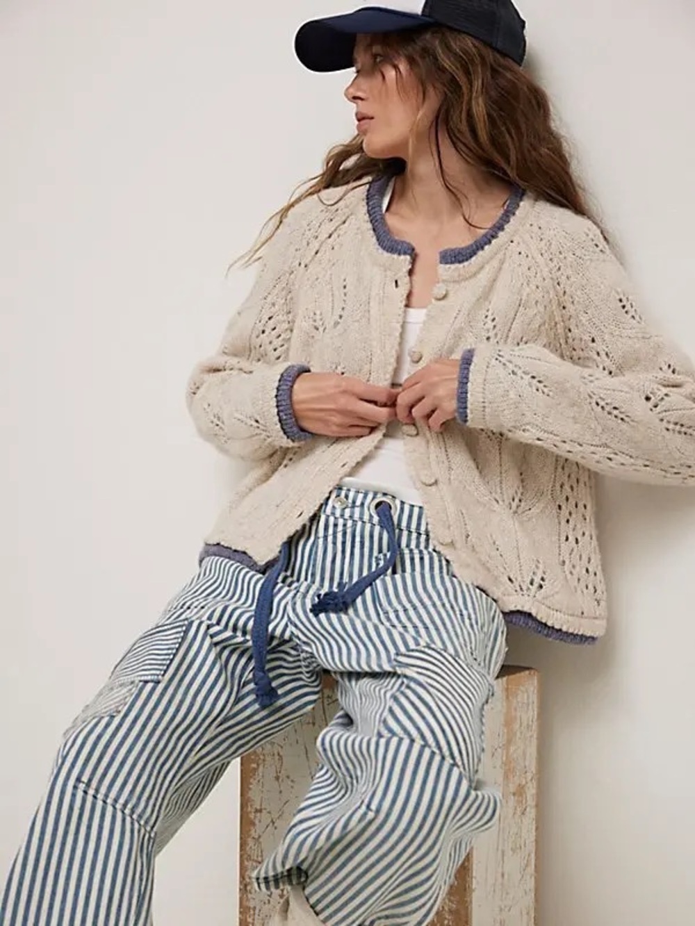 FP WE THE FREE Tulips Lined Cardigan, Size S